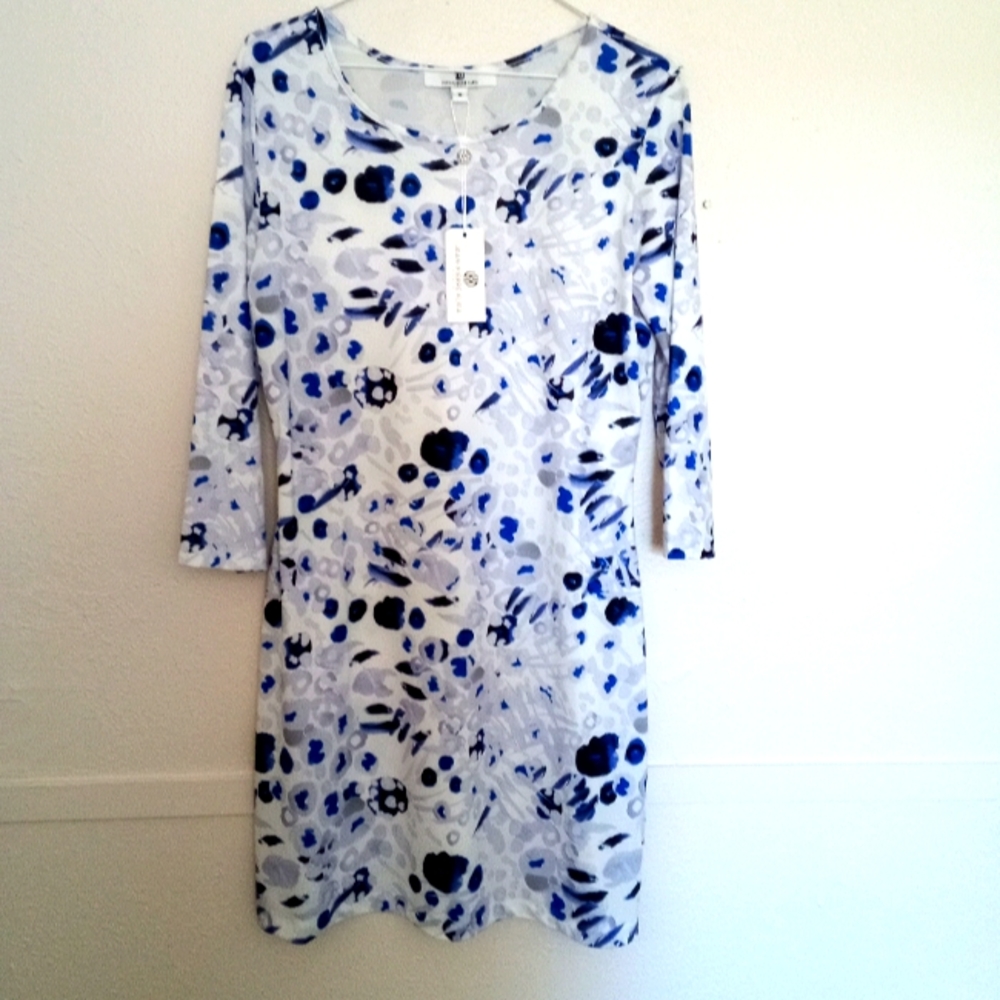 🆕 Jean Pierre Klifa UPF 50 Daphne Eclat Watercolor Coverup/Dress NWT